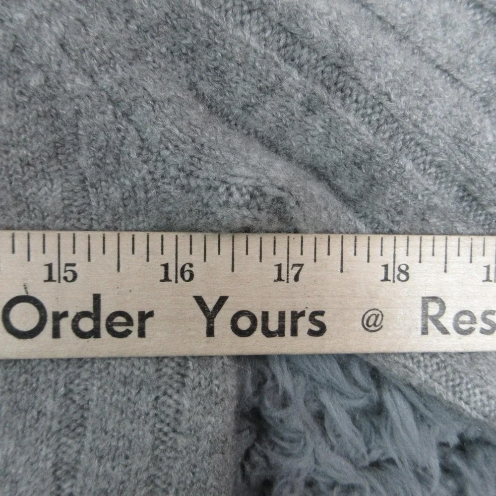 Cosmic Blue Love Sweater Pullover Womens S Gray Crew Neck Bell Sleeve NWT